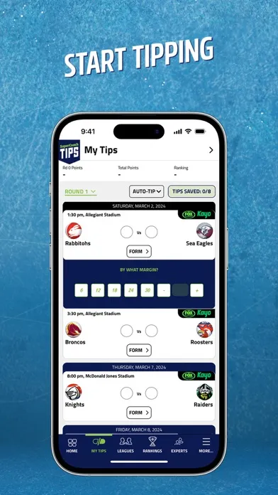 Capturas de tela do SuperCoach Tips