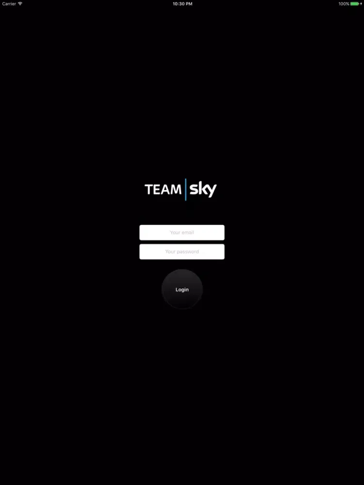 Tangkapan skrin Team INEOS iPad 