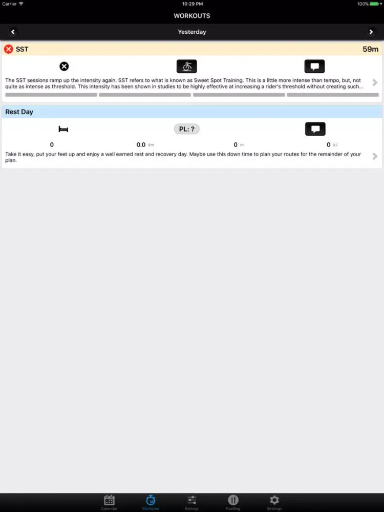 Tangkapan skrin Team INEOS iPad 