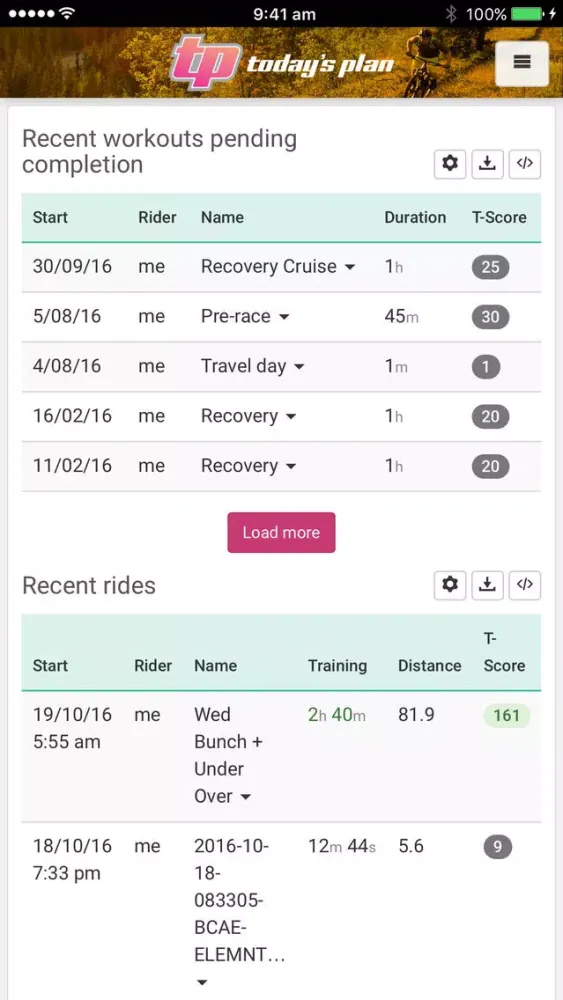 TFR Today’s Plan Training Manager سکرین شاٹس