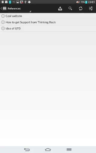 ThinkingRock GTD应用截图