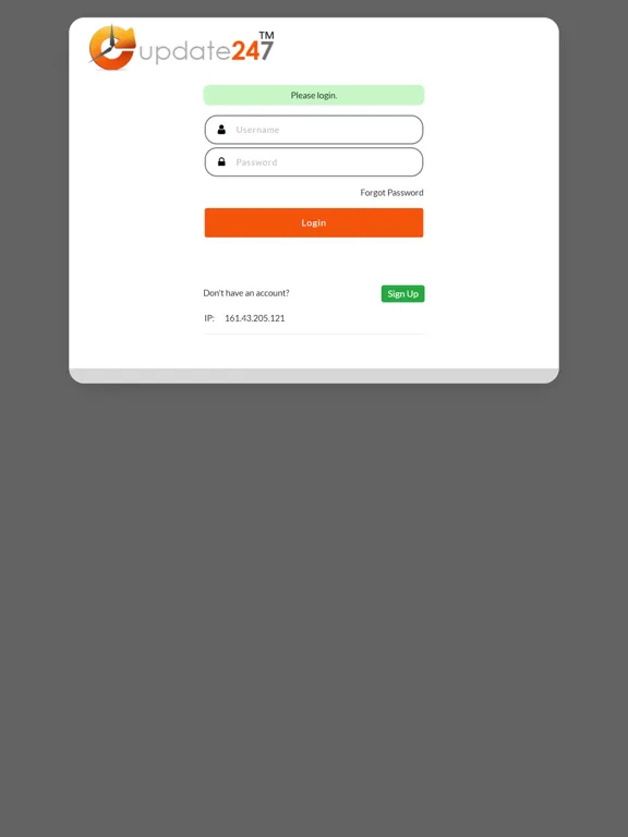 Update247 Reservation System iPad  स्क्रीनशॉट