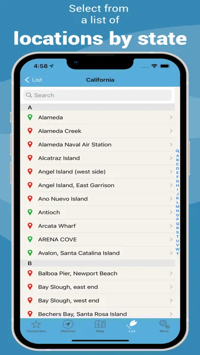 Capturas de pantalla de Tide Times USA - Tide Tables
