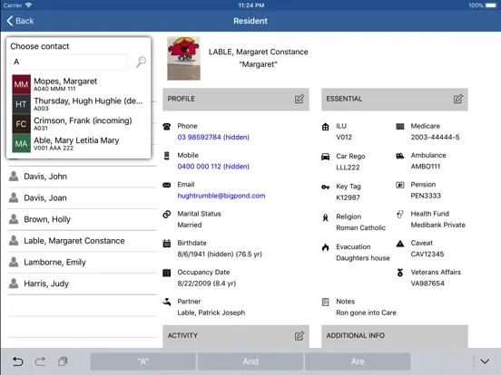 Captures d'écran de VM Client iPad 