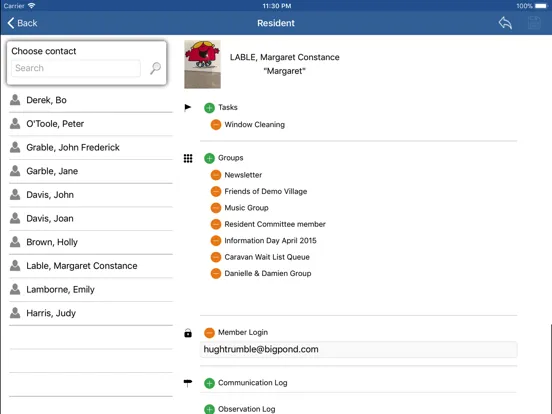 Captures d'écran de VM Client iPad 
