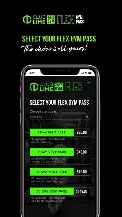 Club Lime Flex Gym Pass 스크린샷