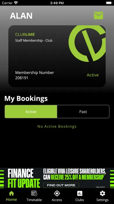 Club Lime Member ID স্ক্রিনশট