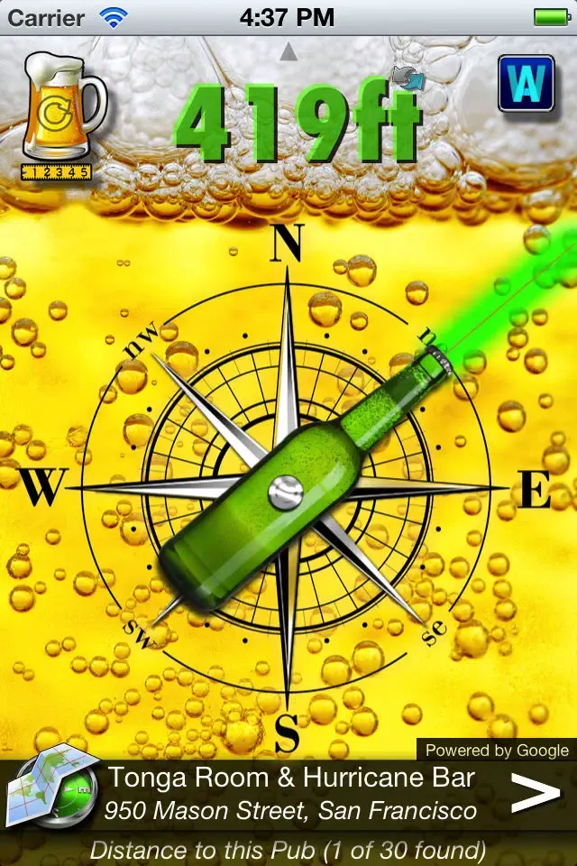 Capturas de tela do BEER Compass FREE