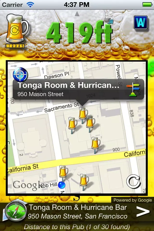 Capturas de tela do BEER Compass FREE