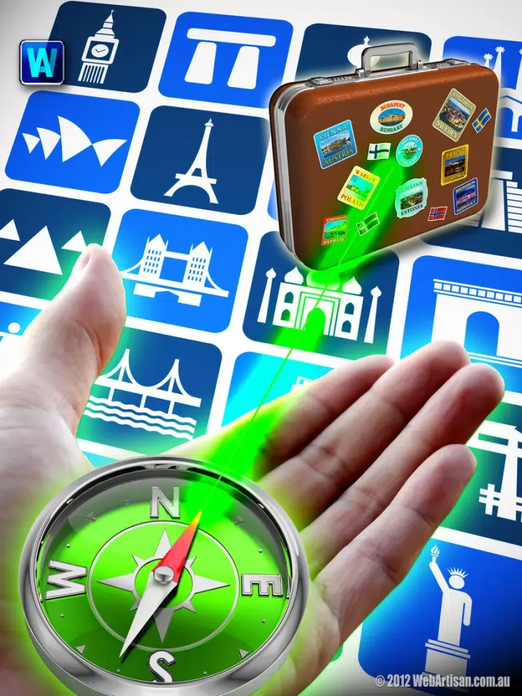 Captures d'écran de SIGHTSEEING Compass FREE iPad 