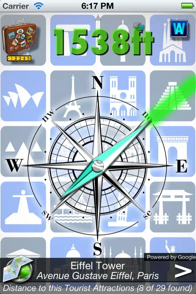 Captures d'écran de SIGHTSEEING Compass FREE
