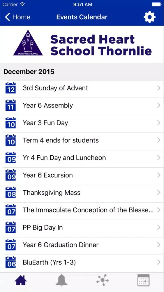 Tangkapan layar Sacred Heart School Thornlie