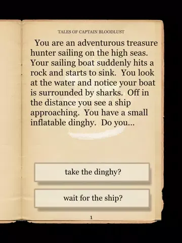 Capturas de tela do Decide Your Own Adventure Stories iPad 