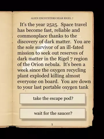 Capturas de tela do Decide Your Own Adventure Stories iPad 