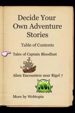 Capturas de tela do Decide Your Own Adventure Stories
