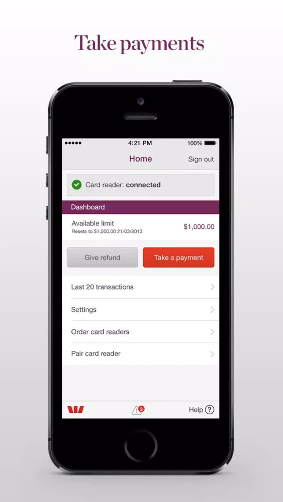 Westpac Mobile PayWay 스크린샷