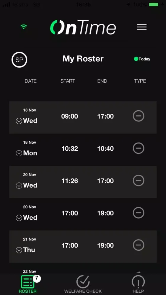 Wilson: OnTime स्क्रीनशॉट
