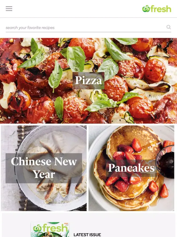 Tangkapan skrin Fresh Ideas magazine iPad 