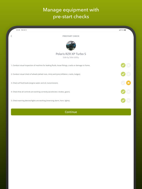 Workplace Safe iPad  Screenshots