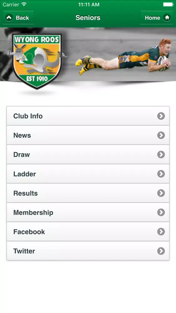 Wyong Roos R.L.F.C سکرین شاٹس
