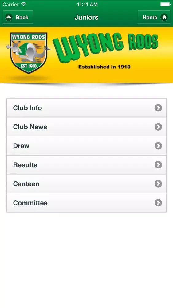 Wyong Roos R.L.F.C سکرین شاٹس