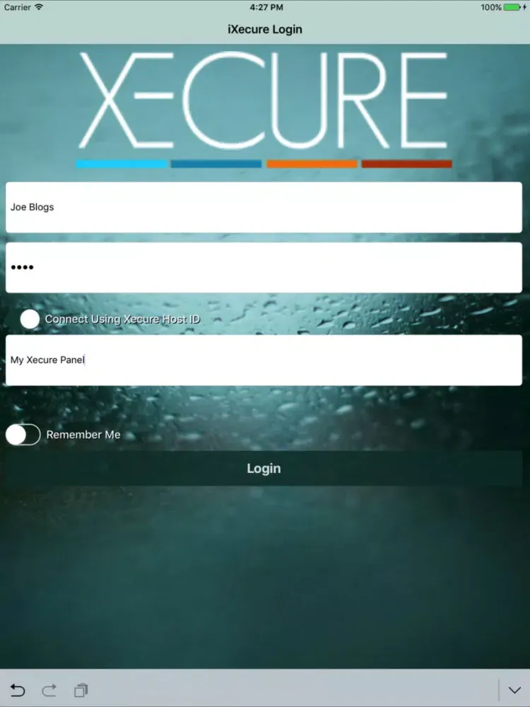 iXecure iPad 应用截图