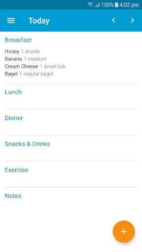 Screenshot di Research Food Diary