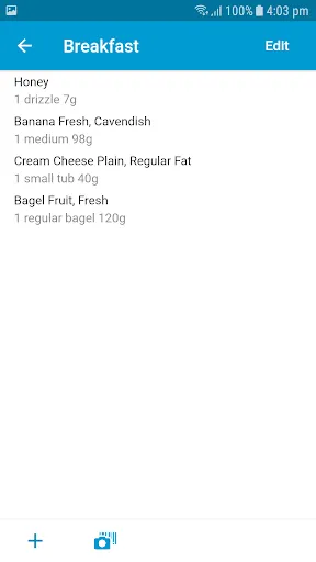 Screenshot di Research Food Diary