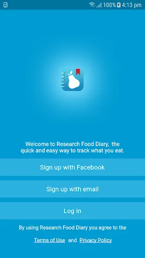 Screenshot di Research Food Diary