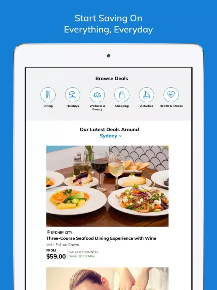 Deals.com.au – Daily deals iPad  स्क्रीनशॉट