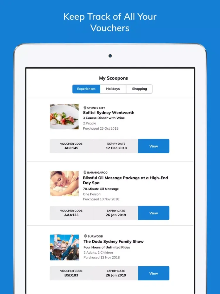 Deals.com.au – Daily deals iPad  स्क्रीनशॉट