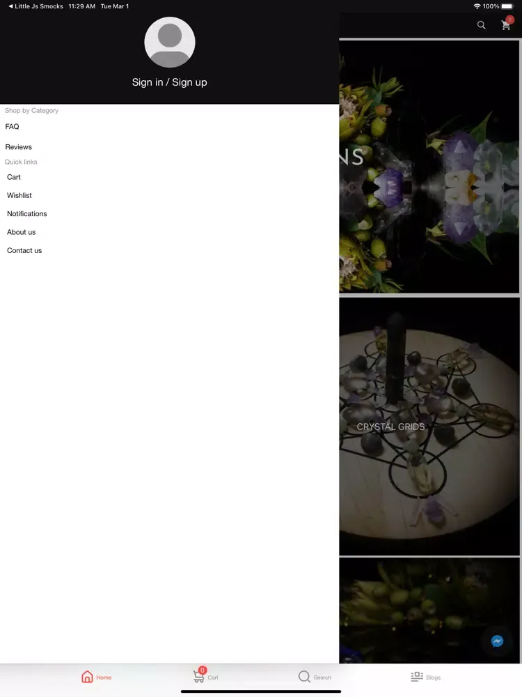 Crystal Visions Store iPad  Screenshots