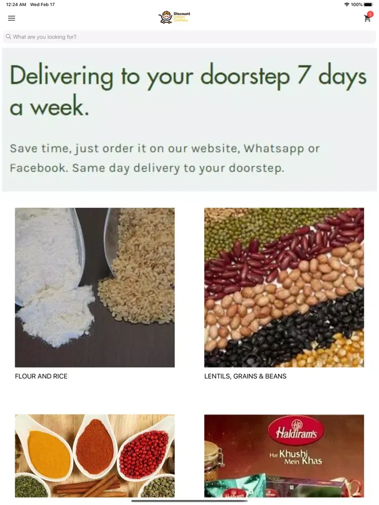 تصاویر Discount Indian Grocery iPad 