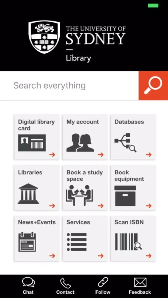 Capturas de pantalla de Sydney Uni Library