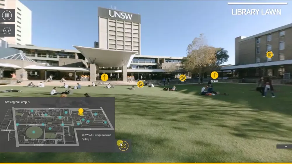 UNSW 360 VR Campus Tour Ekran Görüntüleri