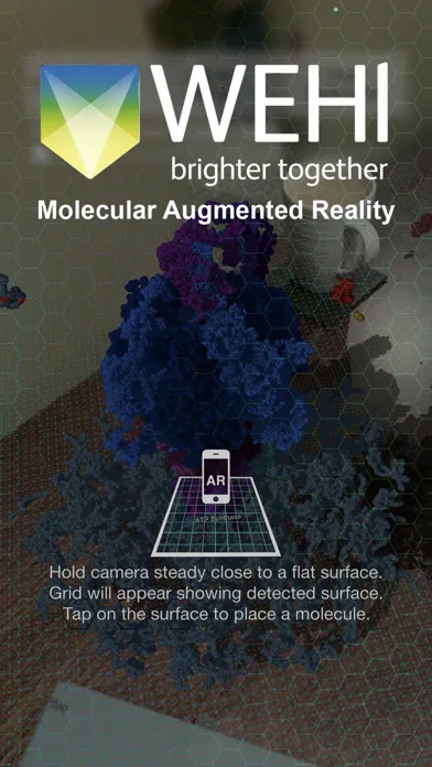 Tangkapan skrin WEHI AR Molecules