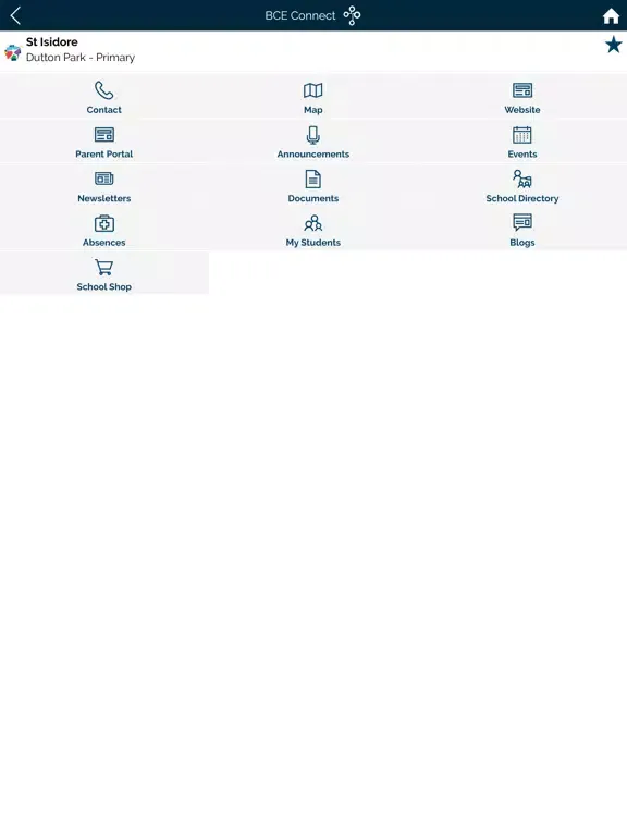 Tangkapan skrin BCE Connect iPad 