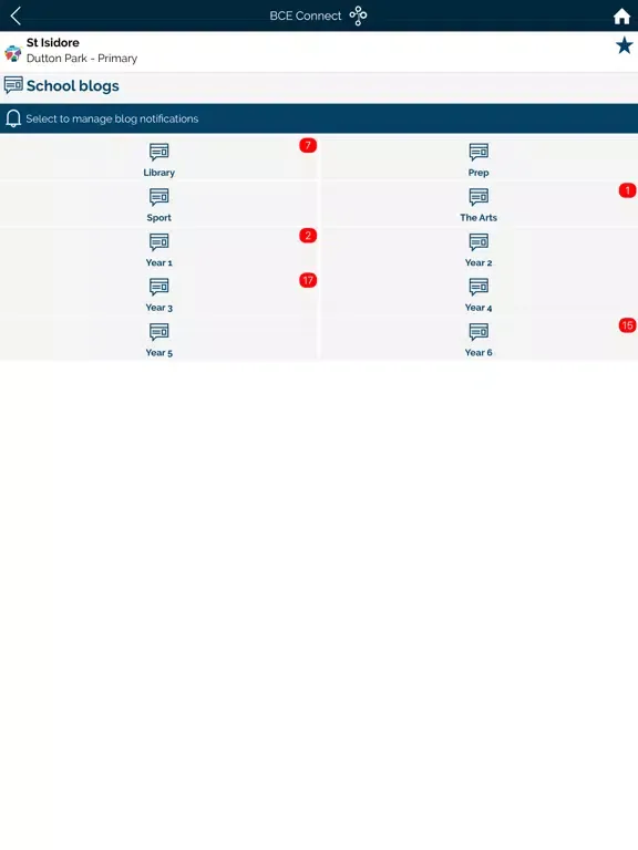 Tangkapan skrin BCE Connect iPad 