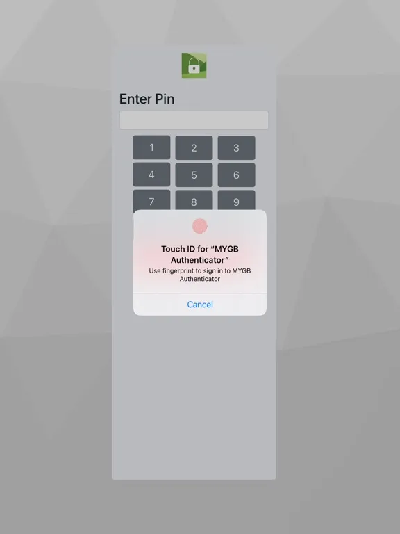 MYGB Authenticator iPad  Screenshots
