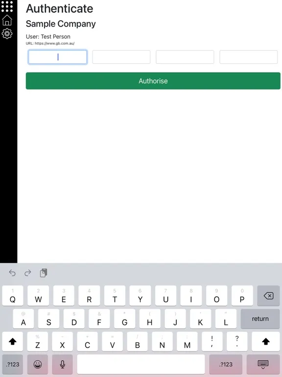 MYGB Authenticator iPad  Screenshots