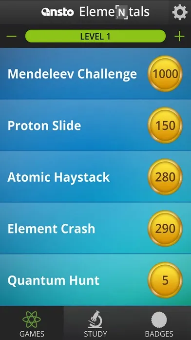 Tangkapan skrin Elementals Periodic Table Game