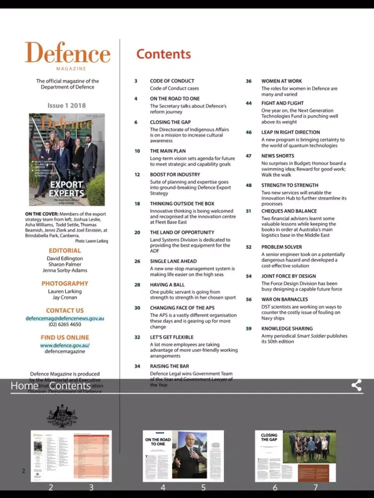 Defence Magazine iPad  Screenshots