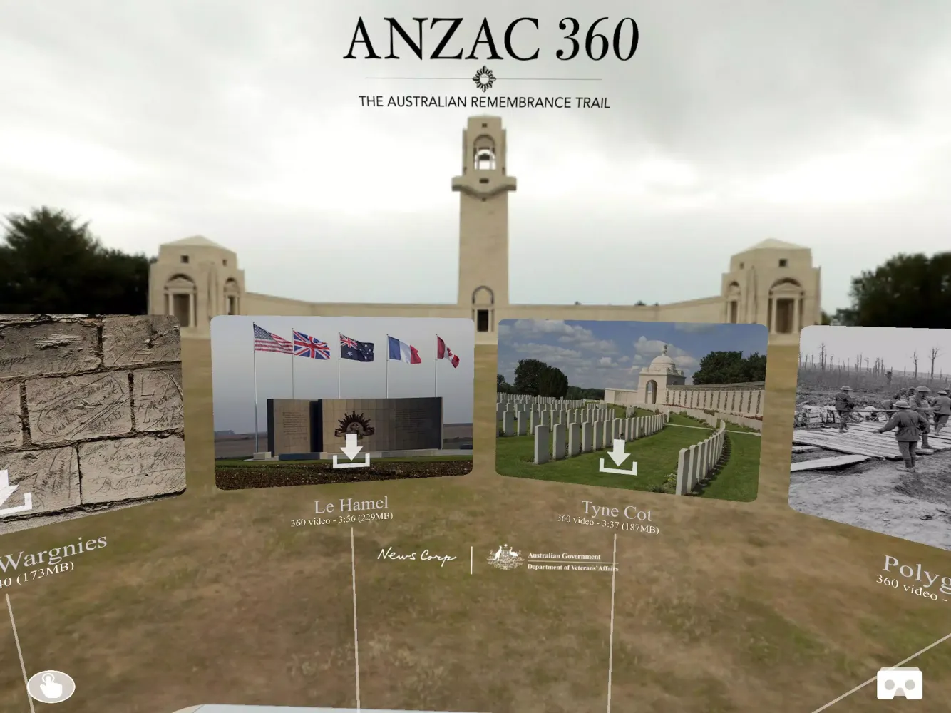 ANZAC 360 스크린샷