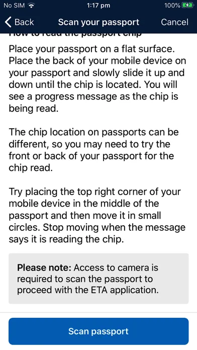 Screenshot di AustralianETA