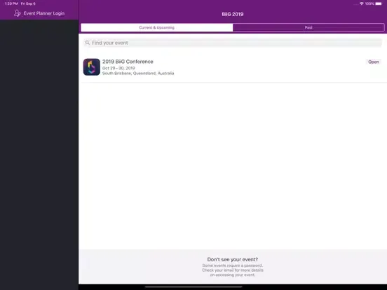 Скриншоты BiiG Conference App iPad 