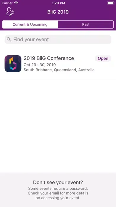 Скриншоты BiiG Conference App