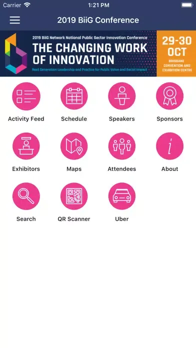Скриншоты BiiG Conference App