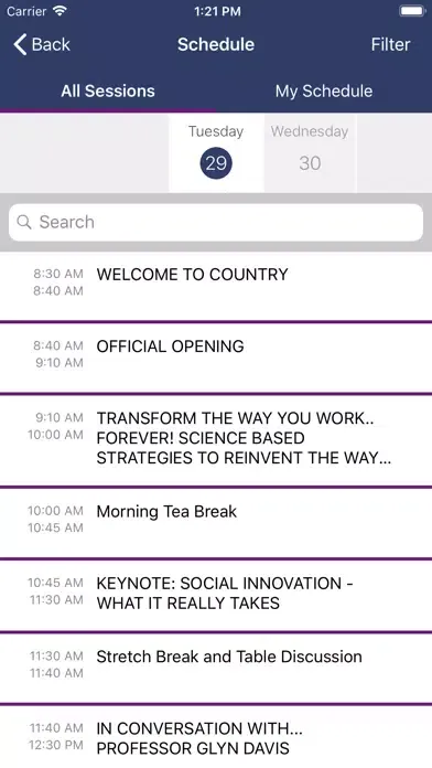 Скриншоты BiiG Conference App