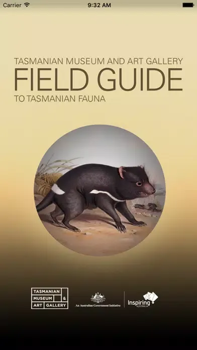 Tangkapan layar Field Guide to Tasmanian Fauna