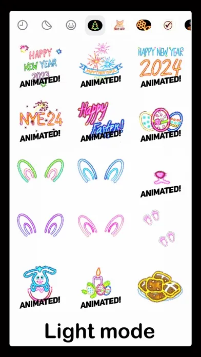 Скриншоты Celebration Sparkler stickers